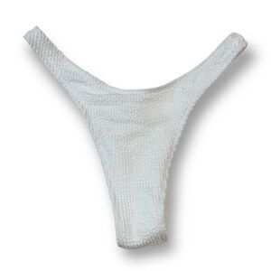 49. Shein White Thong Bikini Size Medium NWOT